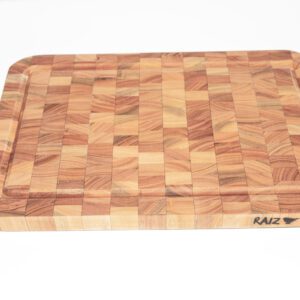 Gourmet II. Tabla de madera diseño end grain - 28 x 41 x 3 cm