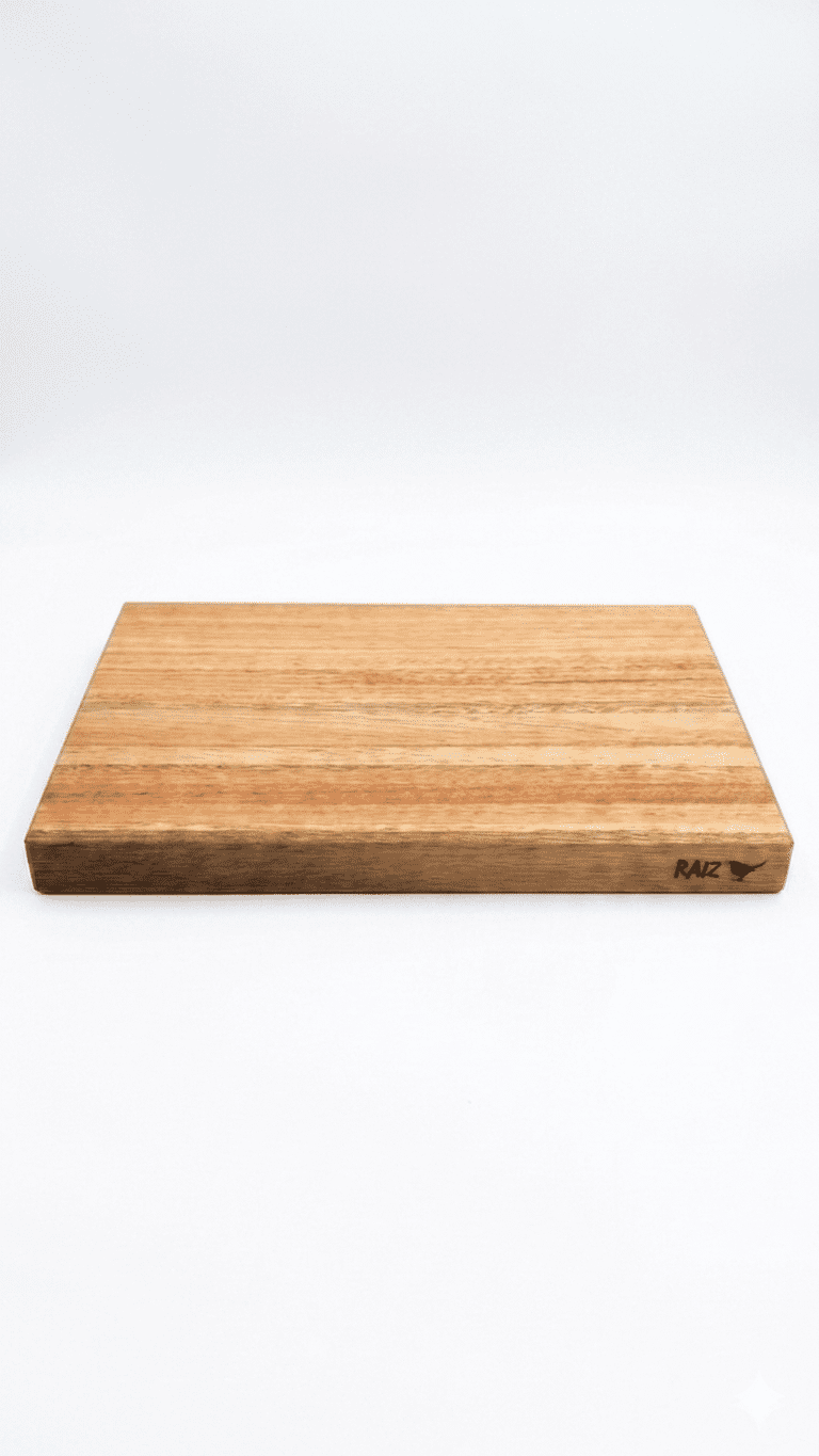 Rio Manso II Tabla De Madera Para Cocina Con Tope Para Mesada 50 x 31 Cm