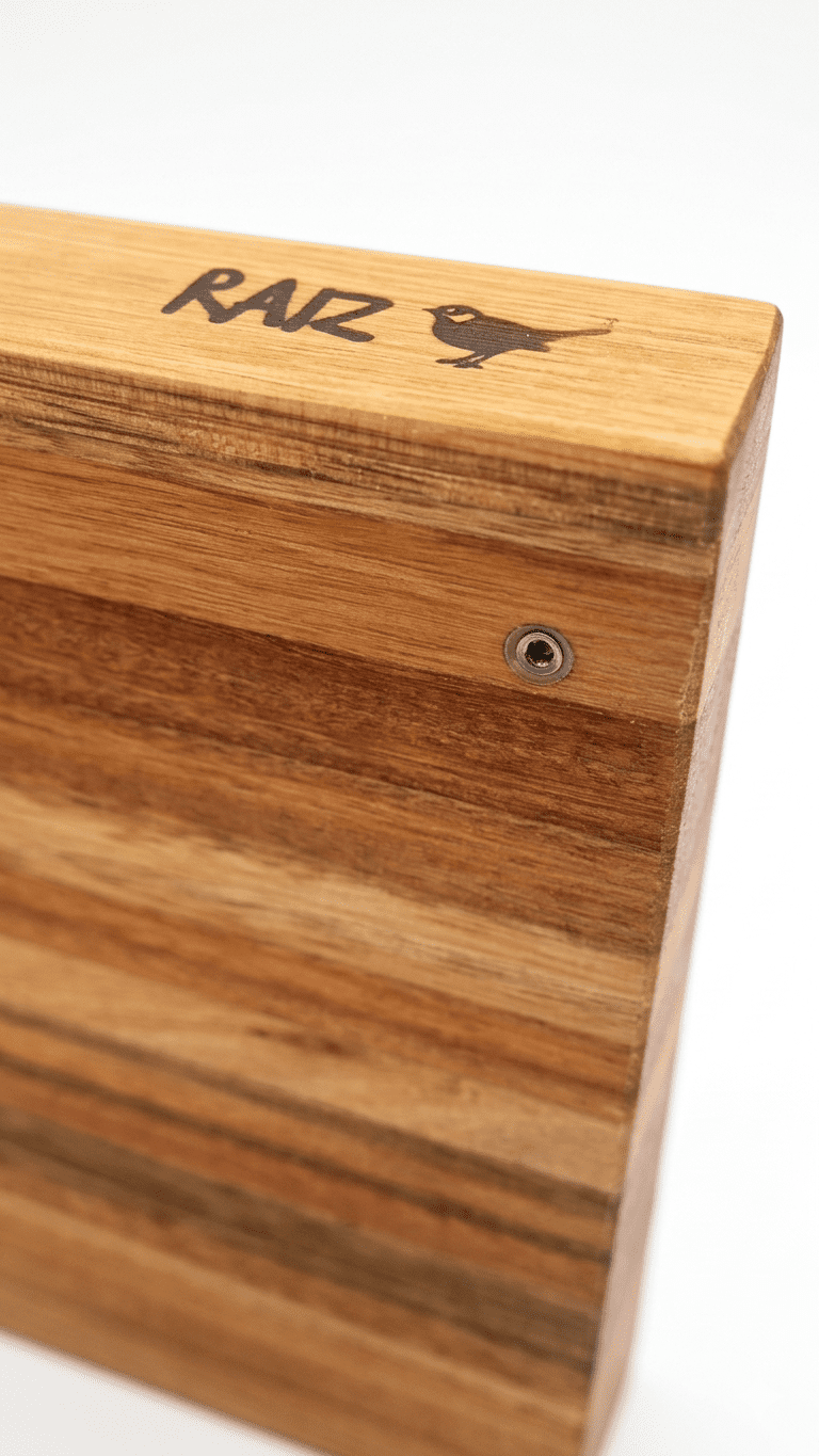 Rio Manso II Tabla De Madera Para Cocina Con Tope Para Mesada 50 x 31 Cm - Imagen 3