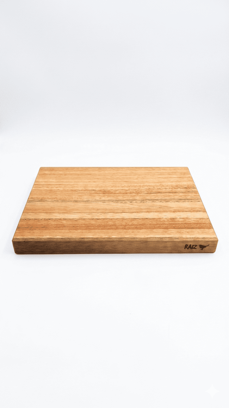 Rio Manso Tabla De Madera Para Cocina Con Tope Para Mesada 40 x 31 Cm
